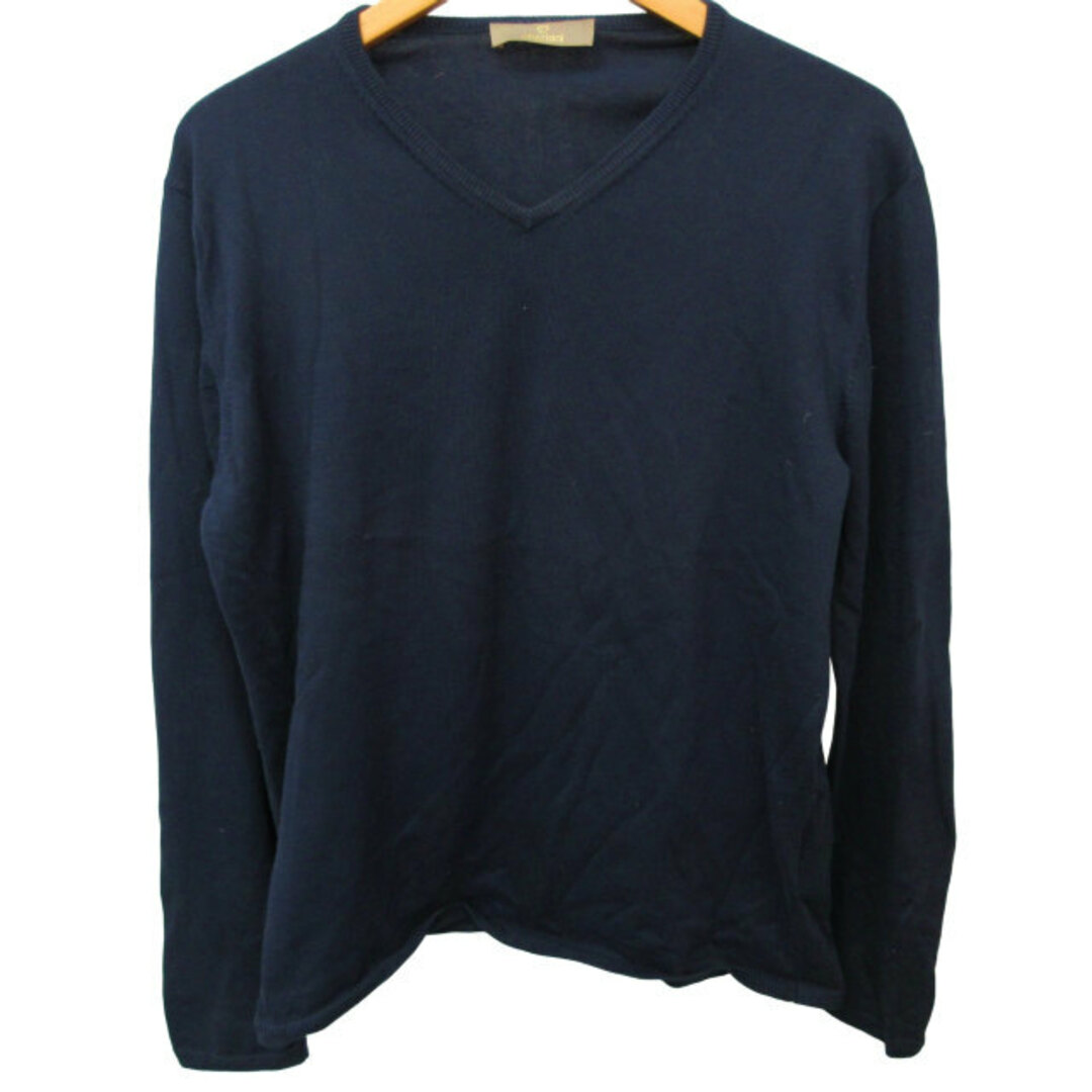 Cruciani(クルチアーニ)のクルチアーニ Vネックセーター ニット  カットソー 濃紺 50 約XL メンズのトップス(ニット/セーター)の商品写真