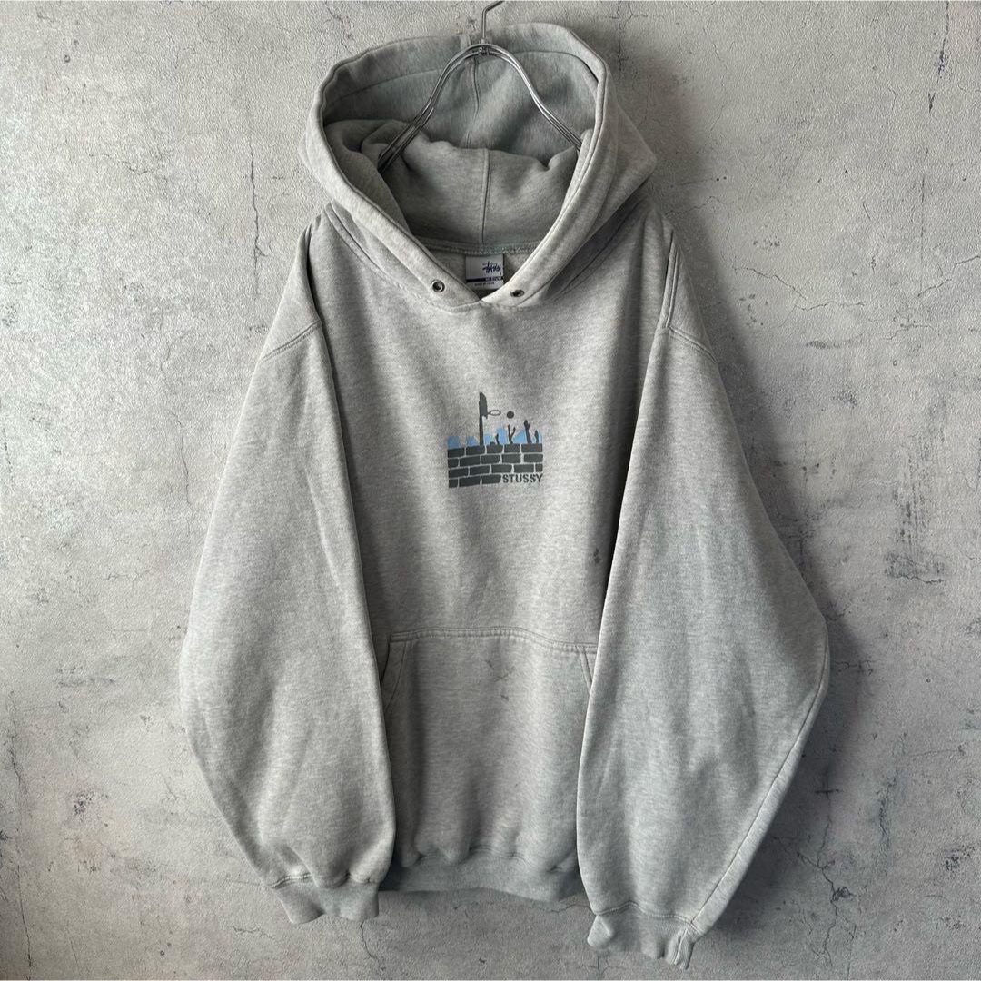 STUSSY - 希少 OLD STUSSY オールドステューシー パーカー ロゴ STUSSY - 希少 OLD STUSSY オールドステューシー パーカー ロゴ