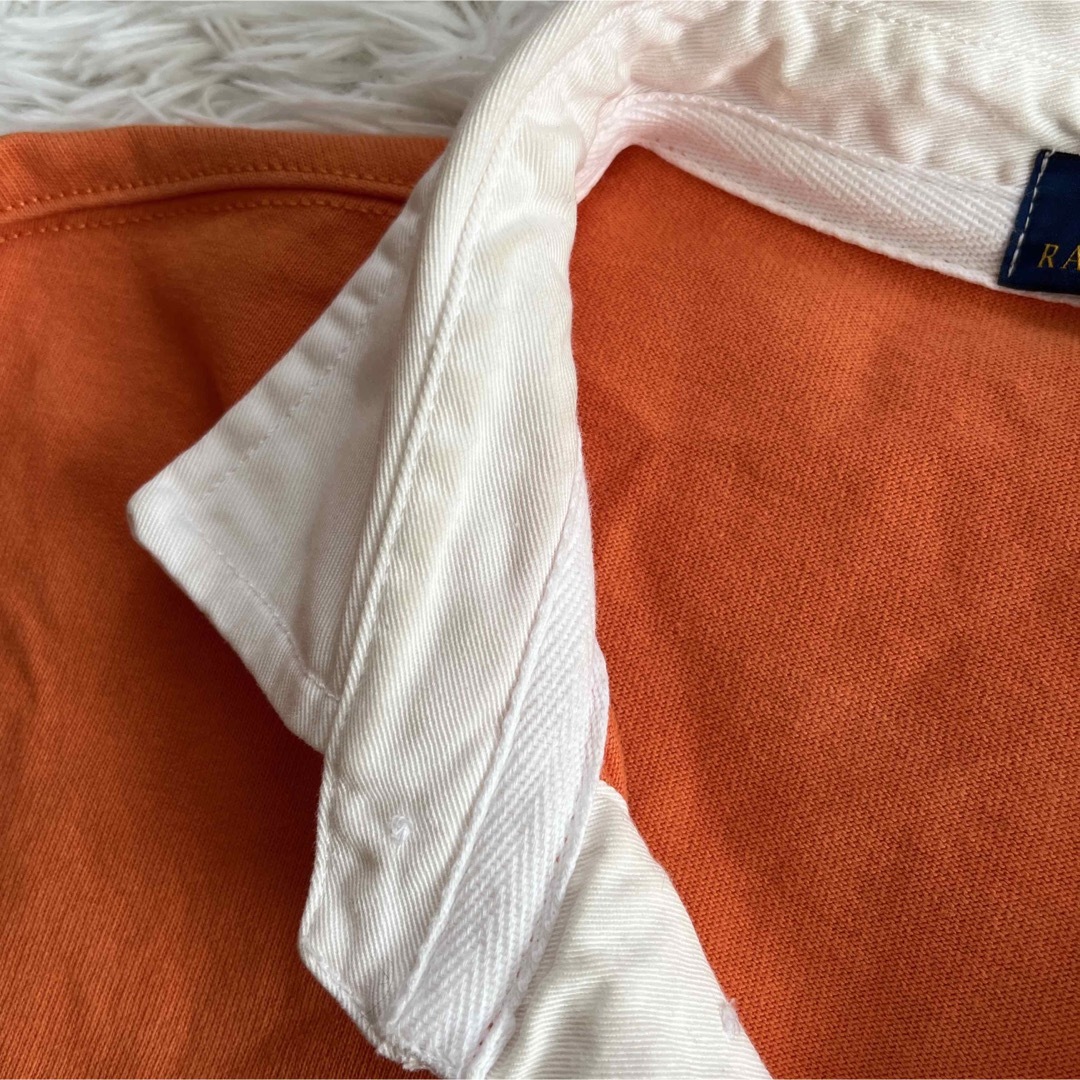 POLO RALPH LAUREN(ポロラルフローレン)の現行 POLO RALPH LAUREN サイズL ラガーシャツ オレンジ メンズのトップス(ポロシャツ)の商品写真