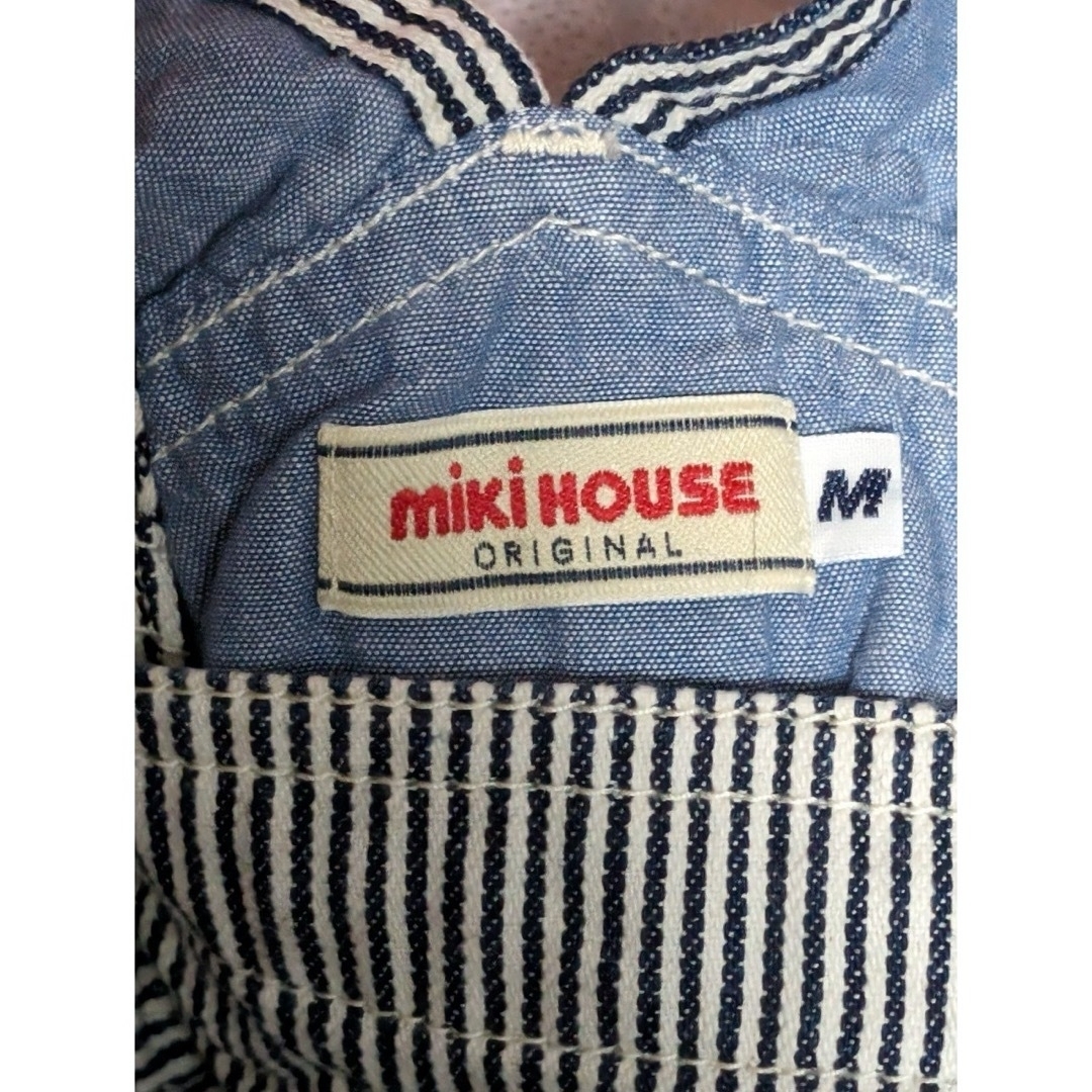 mikihouse(ミキハウス)の内容変更しました。ミキハウス　オーバーオール、ロングTシャツ セット キッズ/ベビー/マタニティのベビー服(~85cm)(その他)の商品写真