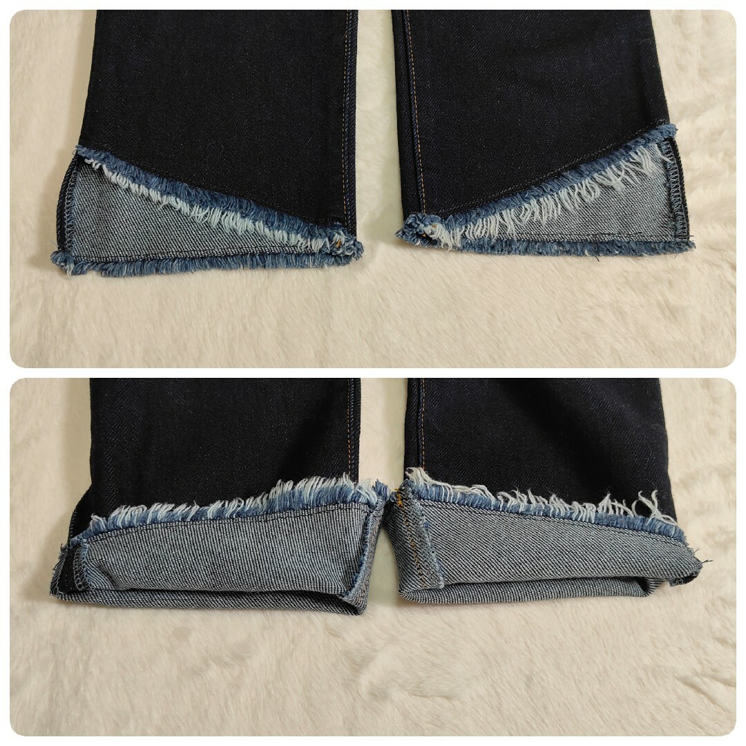 SLOBE IENA(スローブイエナ)の【きいちゃんさん様専用】LE DENIM カットオフスリムパンツ 38 レディースのパンツ(デニム/ジーンズ)の商品写真