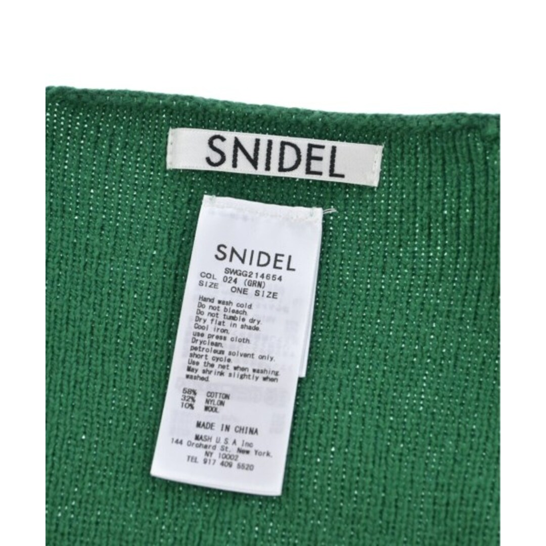SNIDEL(スナイデル)のSNIDEL スナイデル ストール ONE 緑 【古着】【中古】 レディースのファッション小物(ストール/パシュミナ)の商品写真
