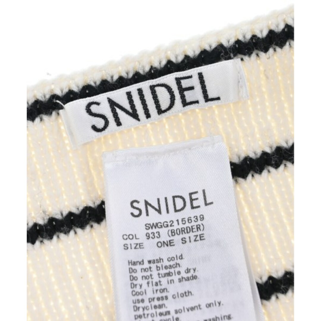 SNIDEL(スナイデル)のSNIDEL スナイデル ストール ONE アイボリーx紺(ボーダー) 【古着】【中古】 レディースのファッション小物(ストール/パシュミナ)の商品写真