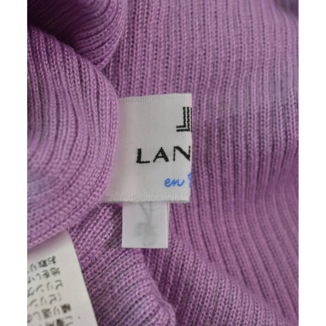 LANVIN en Bleu(ランバンオンブルー)のLANVIN en bleu ニット・セーター 38(M位) 紫 【古着】【中古】 レディースのトップス(ニット/セーター)の商品写真