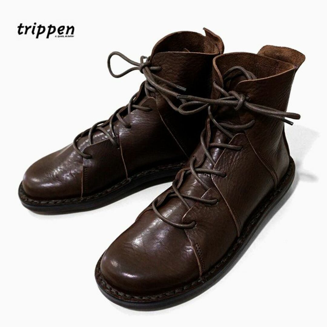 trippen(トリッペン)の美品 trippen✨トリッペン NOMAD ノマド レザーショートブーツ 36 レディースの靴/シューズ(ブーツ)の商品写真