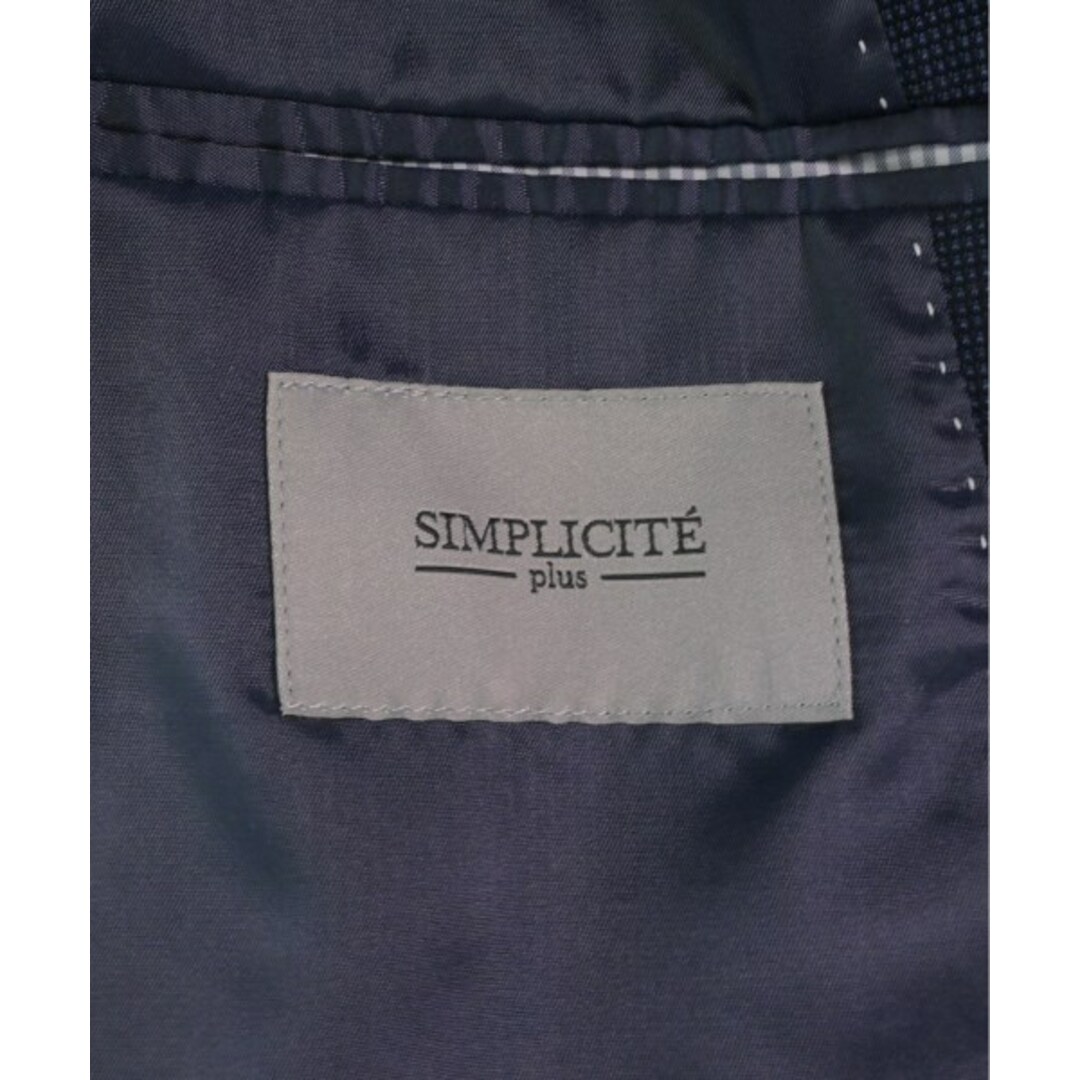 Simplicite(シンプリシテェ)のSimplicite シンプルシテ テーラードジャケット M 紺 【古着】【中古】 メンズのジャケット/アウター(テーラードジャケット)の商品写真