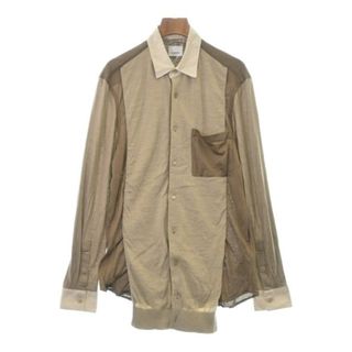 バーバリー(BURBERRY)のBURBERRY バーバリー カジュアルシャツ 15(S位) ベージュx茶 【古着】【中古】(シャツ)