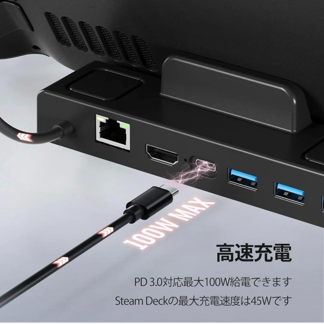 スチームデック　ドック　新品　6in1 多機能　HDMI 小型　簡単接続 エンタメ/ホビーのゲームソフト/ゲーム機本体(その他)の商品写真