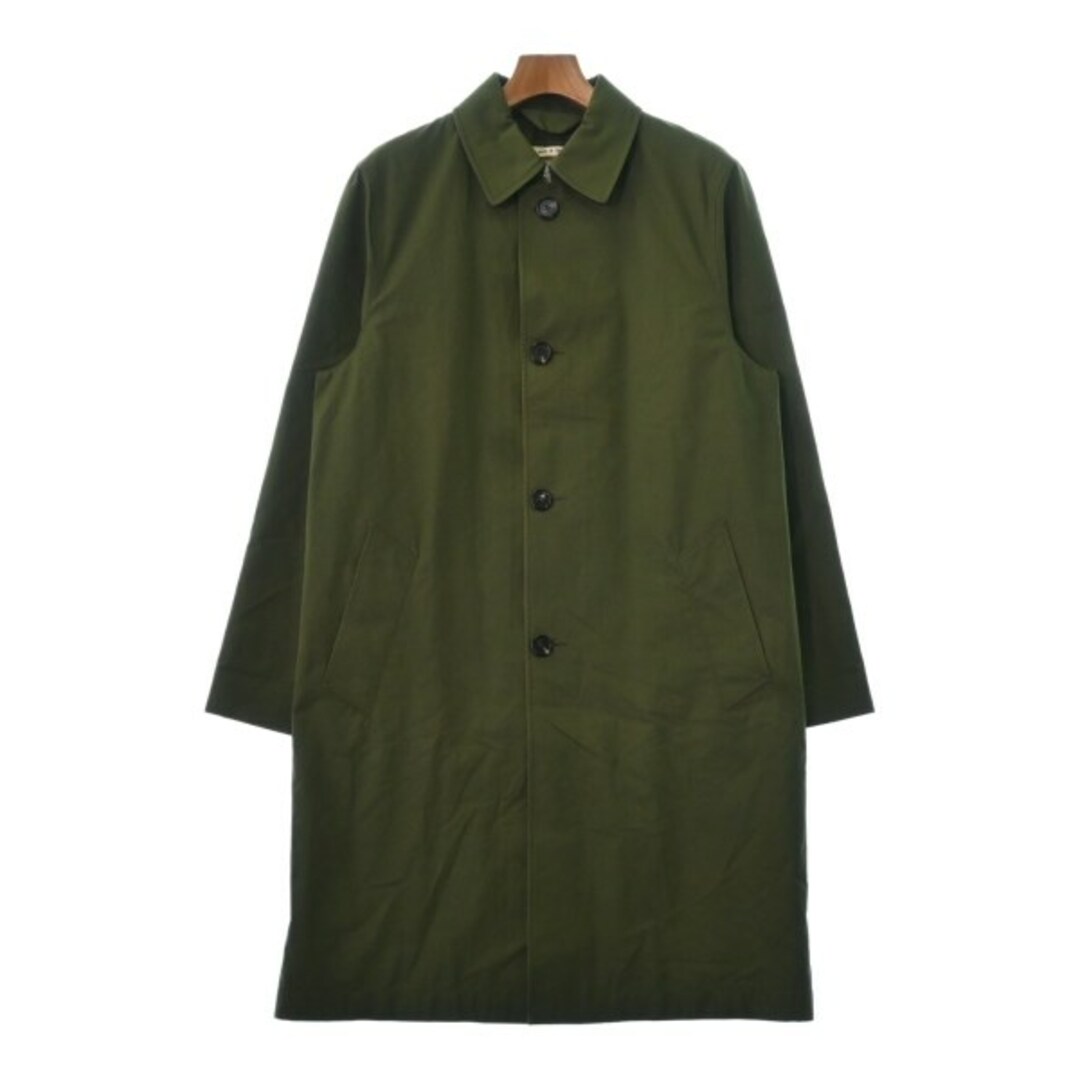 Marni(マルニ)のMARNI マルニ ステンカラーコート 46(M位) カーキ 【古着】【中古】 メンズのジャケット/アウター(ステンカラーコート)の商品写真