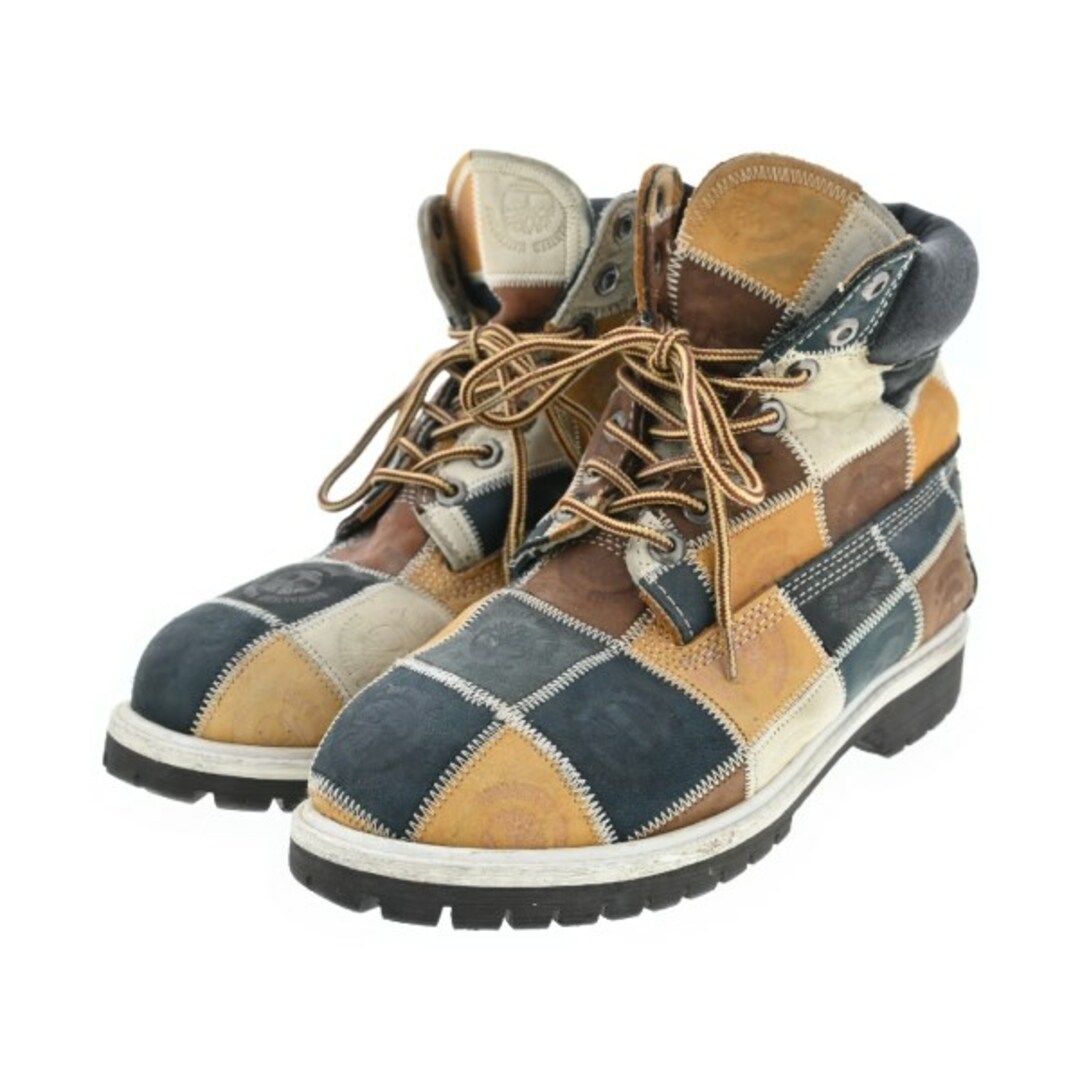 Timberland(ティンバーランド)のTimber Land ブーツ US8(26cm位) 茶x黒x黄等 【古着】【中古】 メンズの靴/シューズ(ブーツ)の商品写真