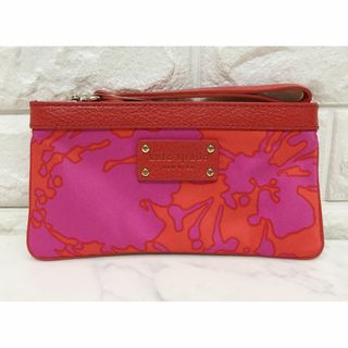 ケイトスペードニューヨーク(kate spade new york)のno21065 美品 ケイトスペード レザー ナイロン ポーチ(ポーチ)