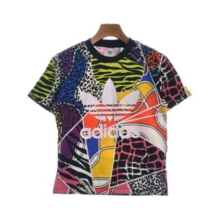 アディダス(adidas)のadidas アディダス Tシャツ・カットソー S 赤x青x黄等(総柄) 【古着】【中古】(カットソー(半袖/袖なし))