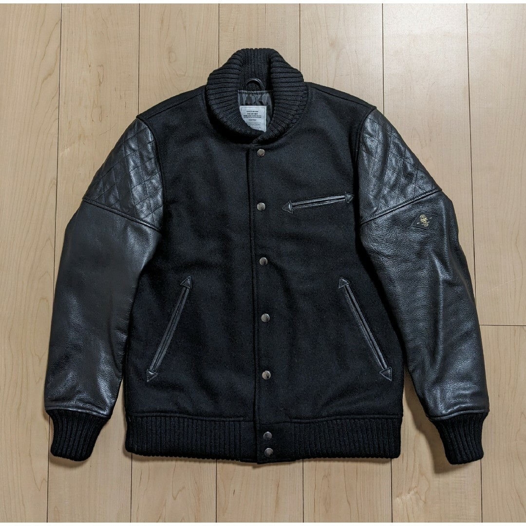 M 良品 CRIMIE クライミー STADIUM JACKET スタジャン 黒 M 良品 CRIMIE クライミー STADIUM JACKET スタジャン 黒