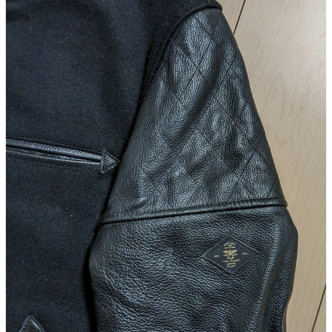 M 良品 CRIMIE クライミー STADIUM JACKET スタジャン 黒 M 良品 CRIMIE クライミー STADIUM JACKET スタジャン 黒