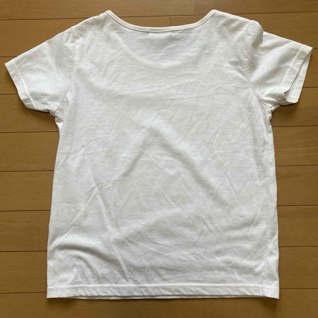 Tシャツ　オフホワイト　無地 レディースのトップス(Tシャツ(半袖/袖なし))の商品写真