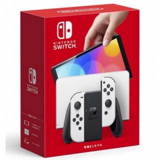 ニンテンドースイッチ(Nintendo Switch)のNintendo Switch(有機ELモデル)  ホワイト &ネオンレッド(家庭用ゲーム機本体)