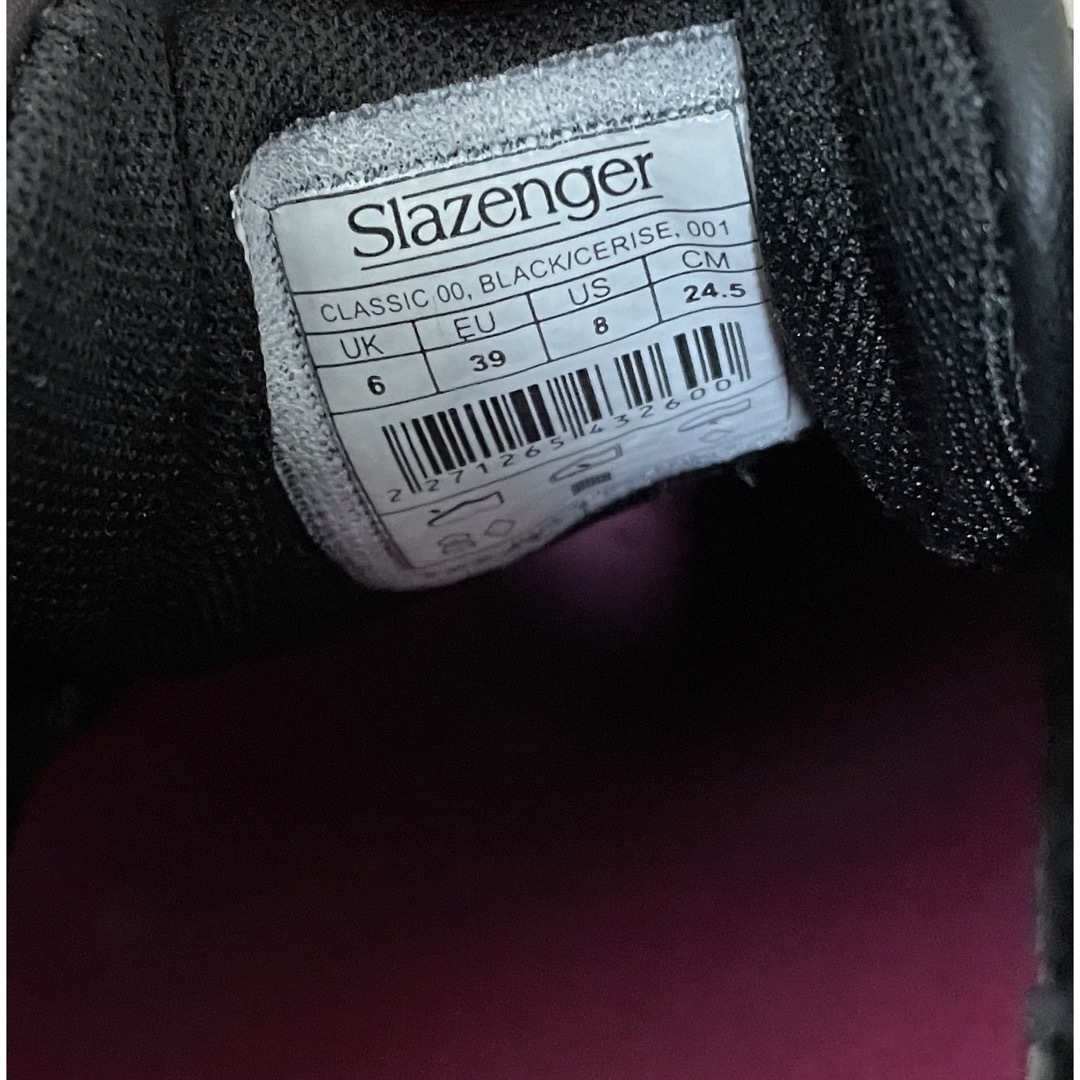 Slazenger(スラセンジャー)のスラセンジャー レディース スニーカー Black/Cerise 24.5cm レディースの靴/シューズ(スニーカー)の商品写真