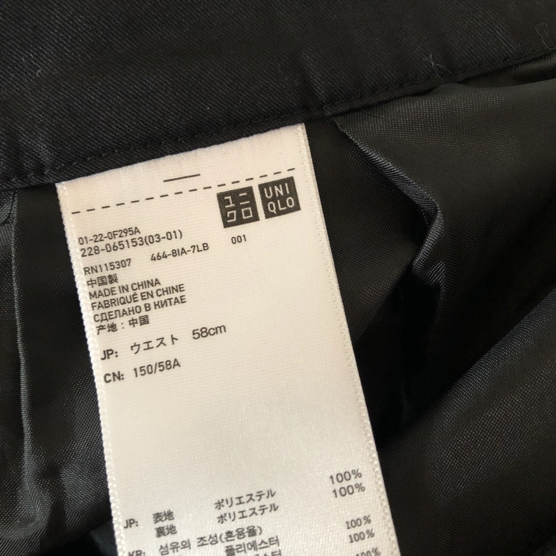 UNIQLO(ユニクロ)の◆UNIQLO/ユニクロ/黒のシフォンプリーツスカート/W58◆g2 レディースのスカート(ミニスカート)の商品写真