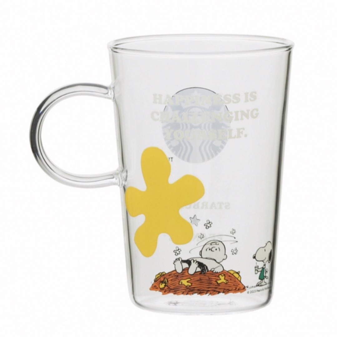 Starbucks Coffee(スターバックスコーヒー)のスターバックス スヌーピー  コラボ  グラスマグ Charlie Brown エンタメ/ホビーのおもちゃ/ぬいぐるみ(キャラクターグッズ)の商品写真