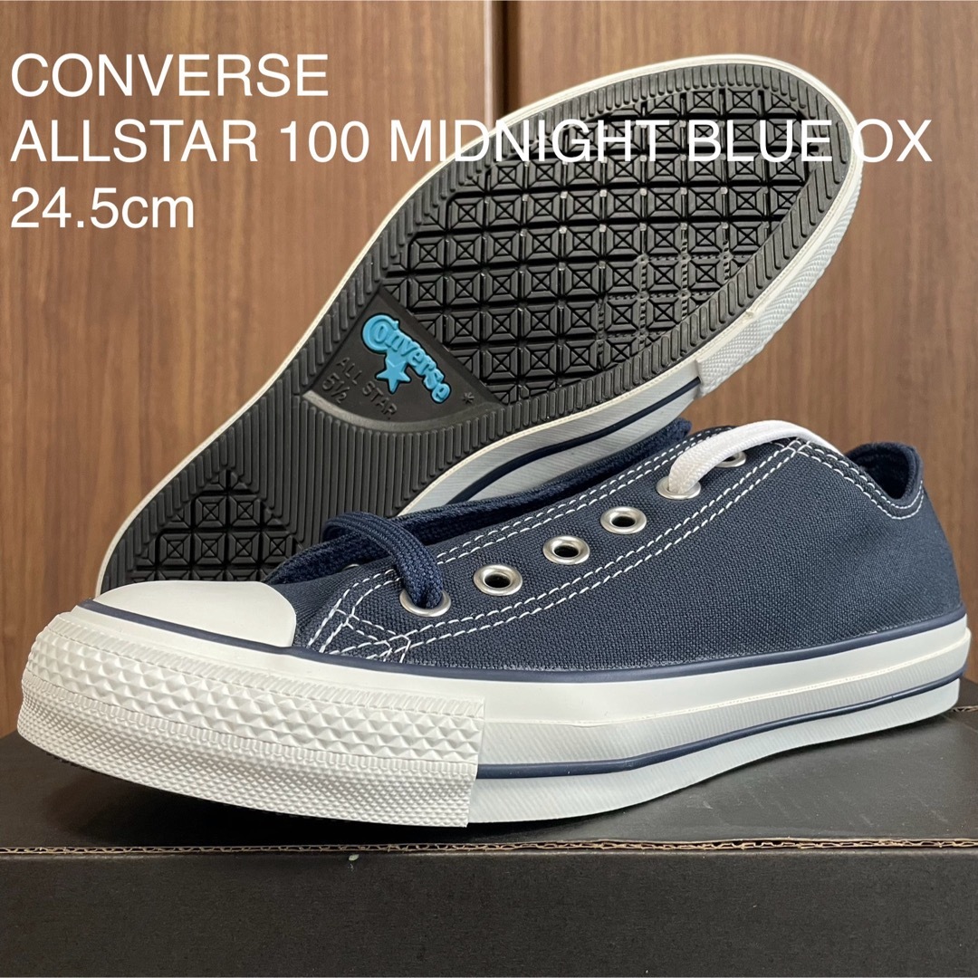 CONVERSE(コンバース)のCONVERSE ALLSTAR 100 MIDNIGHT BLUE OX レディースの靴/シューズ(スニーカー)の商品写真