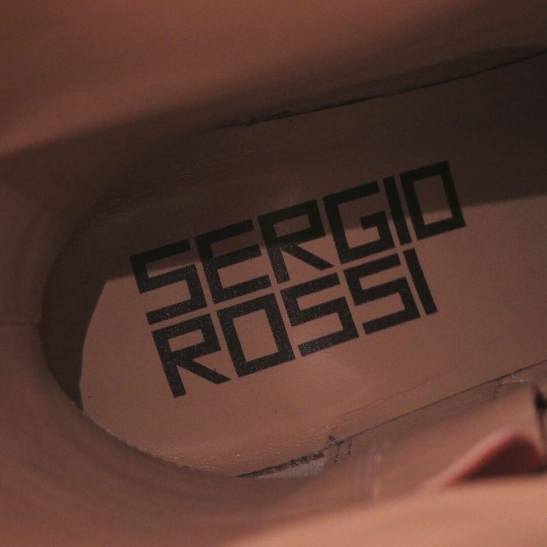 Sergio Rossi(セルジオロッシ)の極美◎伊製 Sergio Rossi セルジオロッシ A85411 レディース サイドジップ ポインテッドトゥ レザーロングブーツ 赤 36 1/2 箱・保管袋付 レディースの靴/シューズ(ブーツ)の商品写真
