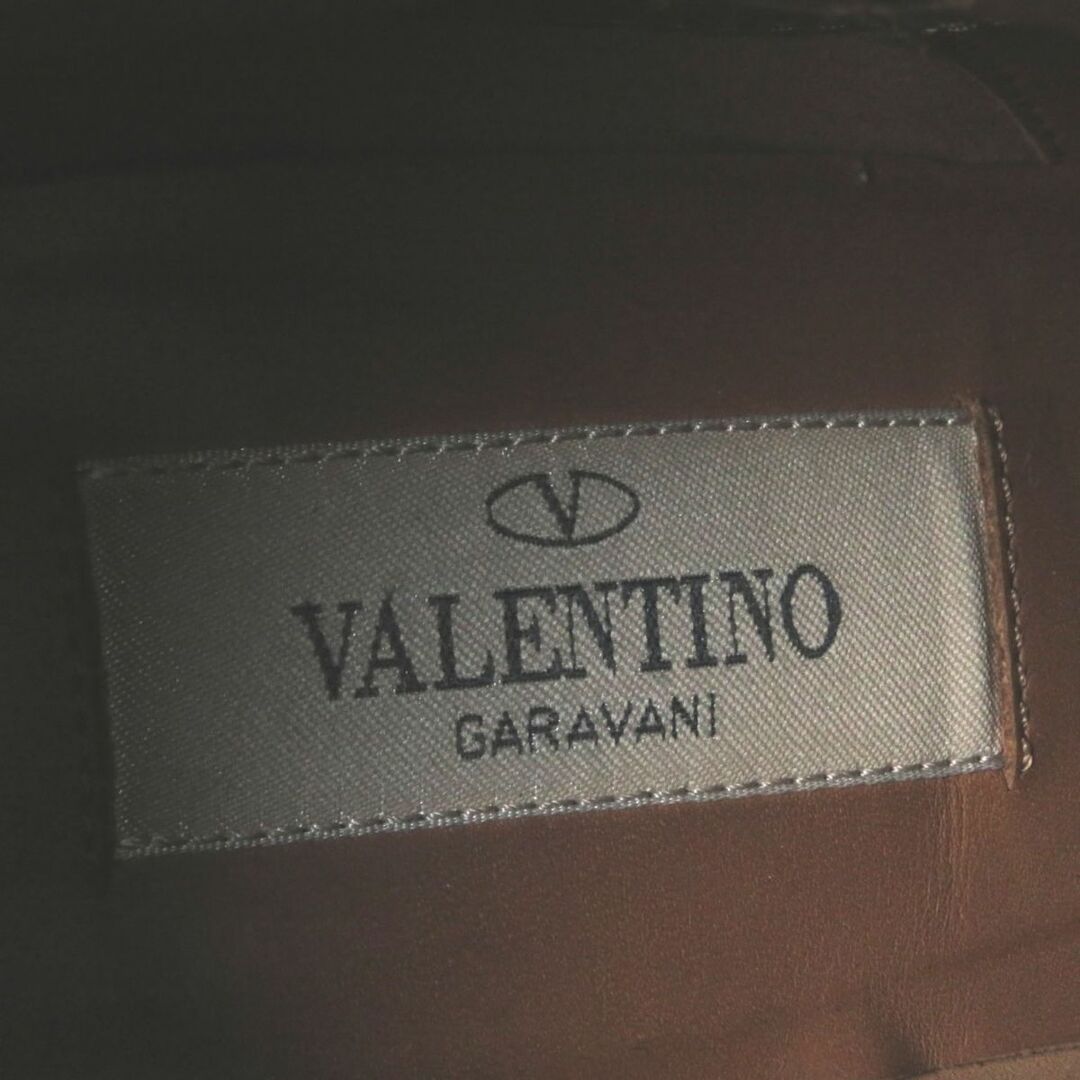 valentino garavani(ヴァレンティノガラヴァーニ)の美品◎伊製 VALENTINO GARAVANI ヴァレンティノ ガラヴァーニ LW1S0710 ロックスタッズ レザー ショートブーツ ブラウン 35 1／2 箱 レディースの靴/シューズ(ブーツ)の商品写真