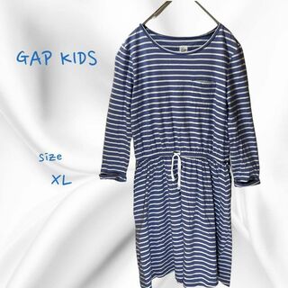 ギャップキッズ(GAP Kids)のGap kids ギャップキッズ　ボーダーワンピース　長袖 150(ワンピース)