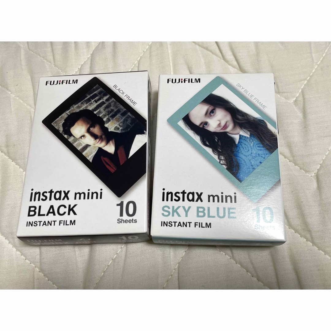 富士フイルム(フジフイルム)のFUJI FILM INSTAX MINI SKY BLUE/BLACK スマホ/家電/カメラのカメラ(その他)の商品写真