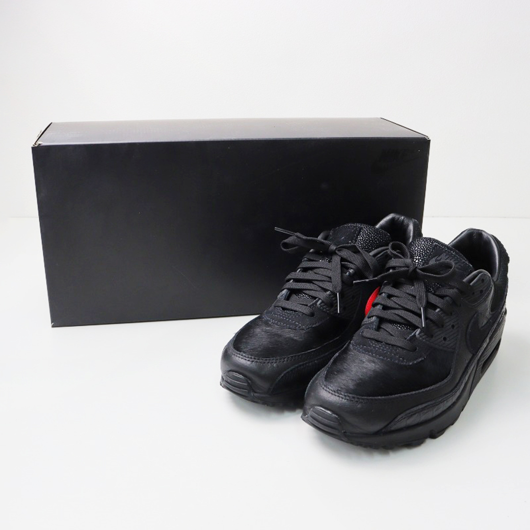 NIKE(ナイキ)のナイキ NIKE エア マックス 90 AIR MAX 90 スニーカー 26.5/ブラック シューズ ハラコ【2400013732451】 レディースの靴/シューズ(スニーカー)の商品写真