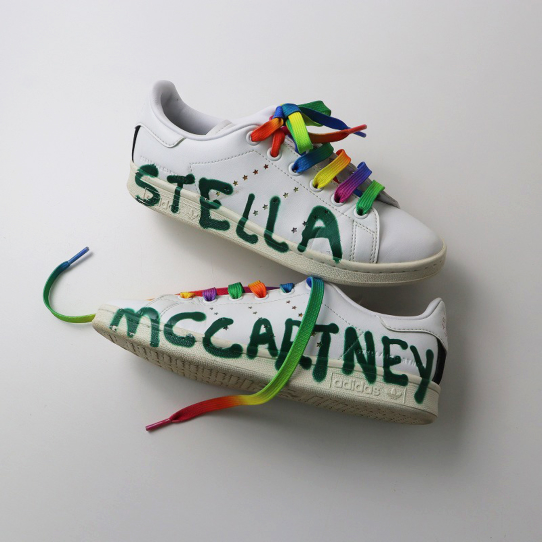 adidas by Stella McCartney(アディダスバイステラマッカートニー)の2020SS ステラマッカートニー コラボ アディダス STELLA McCARTNEY X adidas ステラ スタンスミス 22.5cm//レインボー【2400013754507】 レディースの靴/シューズ(スニーカー)の商品写真