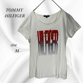 トミーヒルフィガー(TOMMY HILFIGER)のトミーヒルフィガー　Tシャツ　半袖　ビックロゴ　M(Tシャツ(半袖/袖なし))
