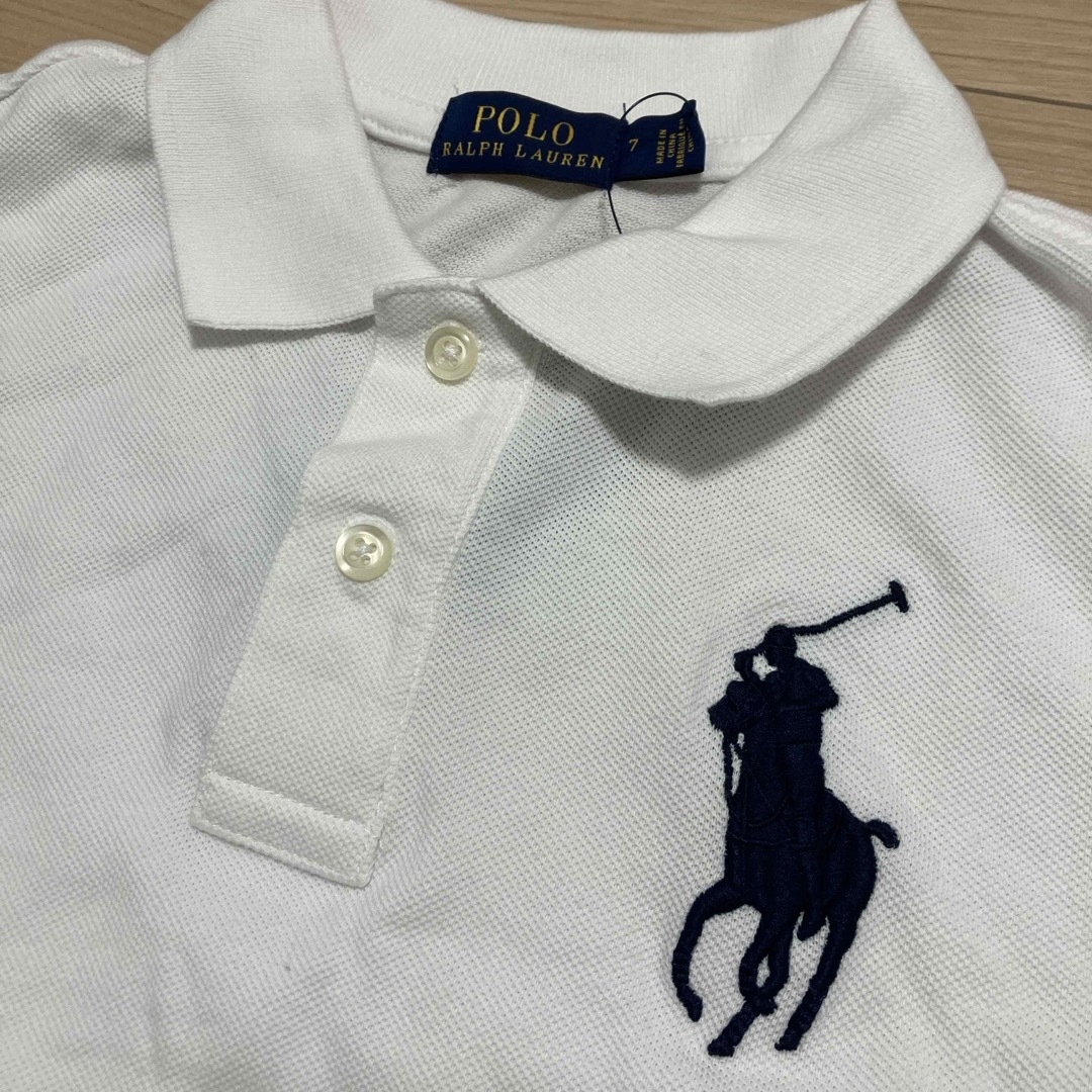 POLO RALPH LAUREN(ポロラルフローレン)の【新品未使用タグ付】ポロラルフローレン　ポロシャツ　サイズ130 キッズ/ベビー/マタニティのキッズ服男の子用(90cm~)(Tシャツ/カットソー)の商品写真