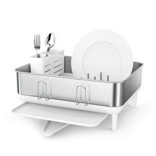 【色: ホワイト】simplehuman コンパクトディッシュラック ホワイト (その他)