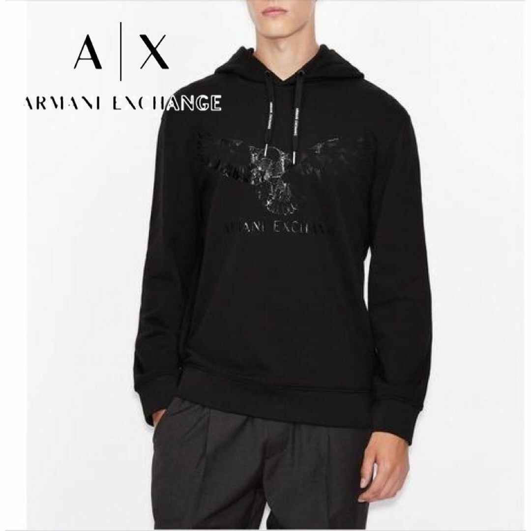 ARMANI EXCHANGE(アルマーニエクスチェンジ)のARMANI EXCHANGE イーグルデザインスウェットパーカ メンズのトップス(パーカー)の商品写真