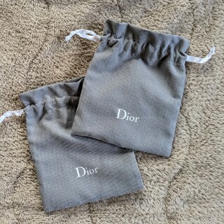クリスチャンディオール(Christian Dior)のdior ノベルティ巾着袋　グレー2個(その他)