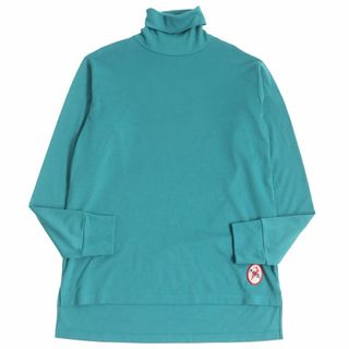 マルニ(Marni)の【ドンドン見直し】極美品●21AW MARNI マルニ ラビット/うさぎワッペン タートルネック ニットソー ブルー系 44 イタリア製 正規品 メンズ(ニット/セーター)