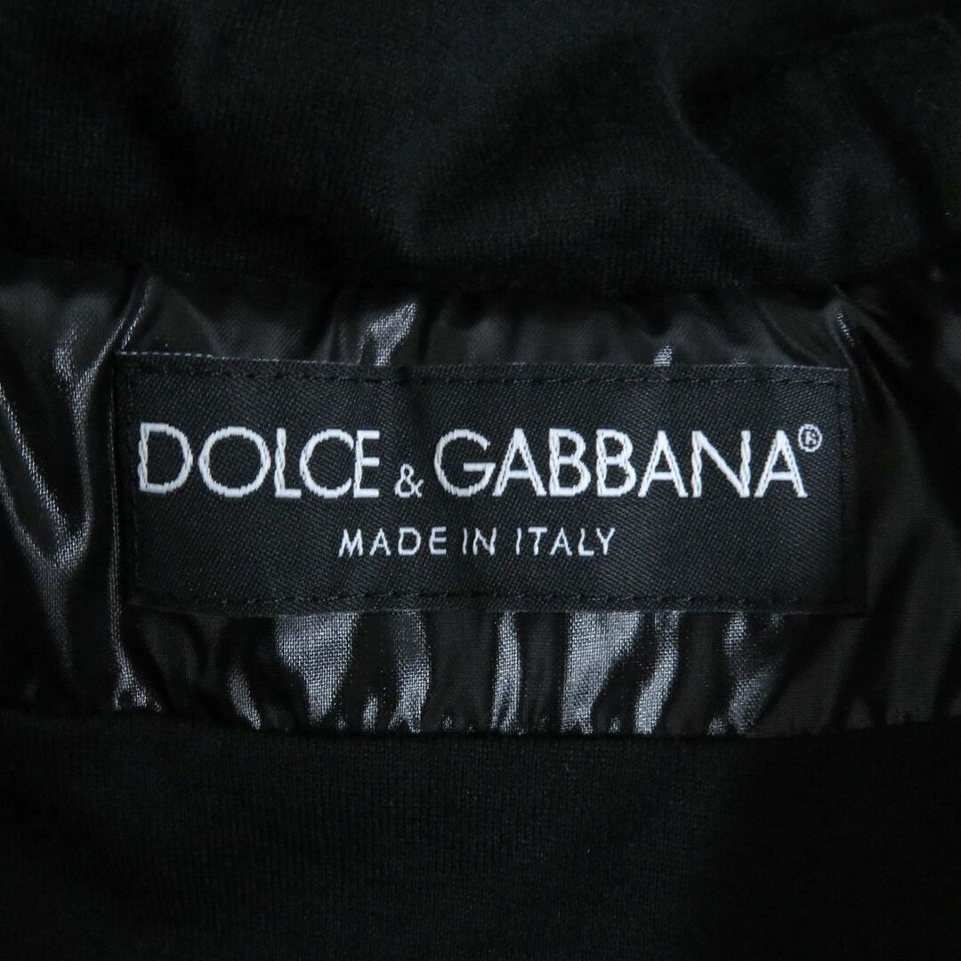 DOLCE&GABBANA(ドルチェアンドガッバーナ)の【ドンドン見直し】美品□黒タグ ドルチェ＆ガッバーナ ラインデザイン フーデッド ZIPUP 中綿入り ベンチコート ブラック 伊製 正規品 メンズのジャケット/アウター(その他)の商品写真