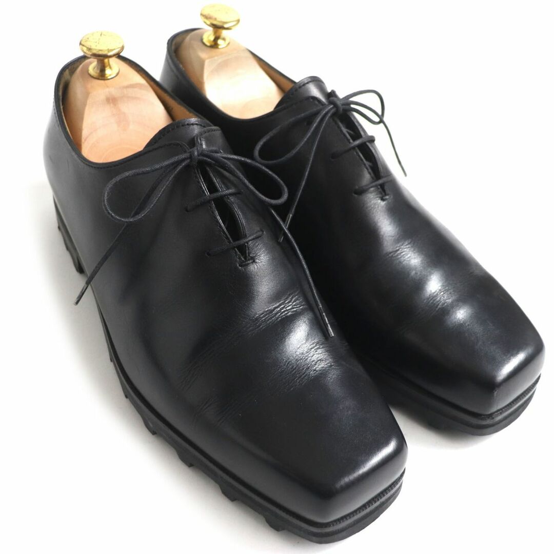 Berluti(ベルルッティ)の【ドンドン見直し】美品▼Berluti ベルルッティ オルガ期 ウルティマ ホールカット スクエアトゥ レザーシューズ ブラック 7 メンズ メンズの靴/シューズ(その他)の商品写真