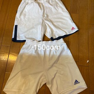 アディダス(adidas)のアディダス　白　短パン　150cm ２点(ウェア)