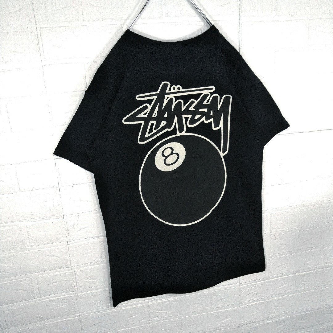 【STUSSY】90s' USA製 白タグ vintage 8ボール Tシャツ