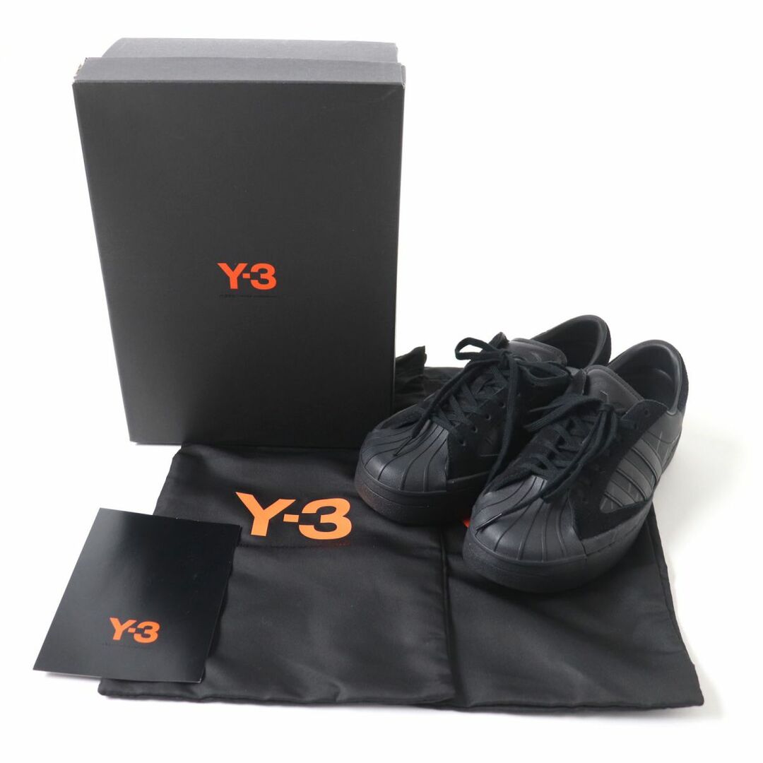 Y-3(ワイスリー)の【ドンドン見直し】極美品★Y-3 ワイスリー アディダス×ヨウジヤマモト EH2268 YOHJI STAR ロゴ入り レザー スニーカー 黒 23.5 箱・袋付 レディースの靴/シューズ(スニーカー)の商品写真