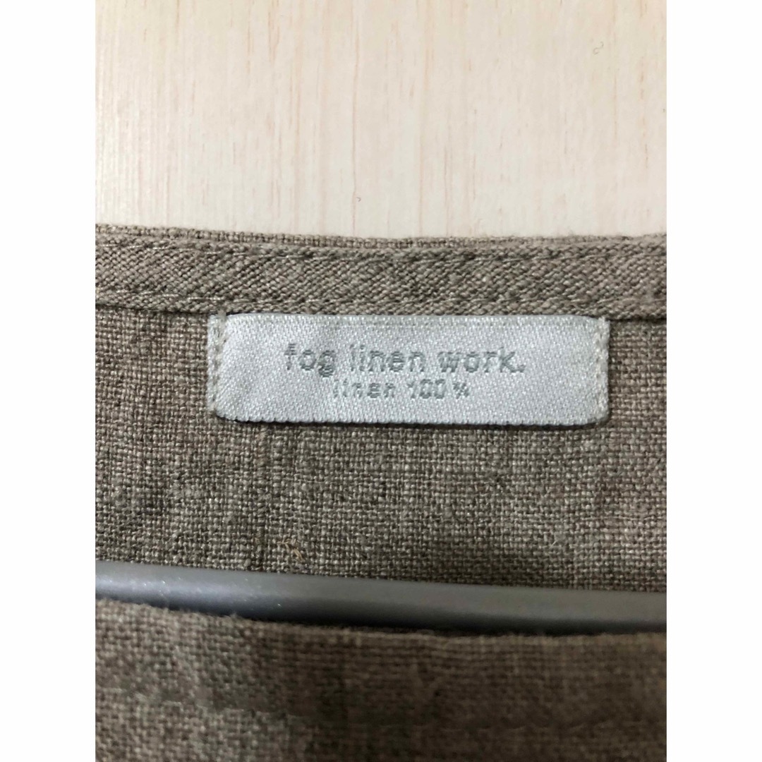 fog linen work(フォグリネンワーク)の【美品】フォグリネンワーク　fog linen work リネンプルオーバー レディースのトップス(シャツ/ブラウス(長袖/七分))の商品写真