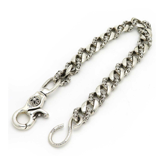 クロムハーツ(Chrome Hearts)のクロムハーツ 1クリップ ショート ファンシー ウォレットチェーン SV925 ユニセックス CHROME HEARTS 【中古】 【アパレル・小物】(ウォレットチェーン)