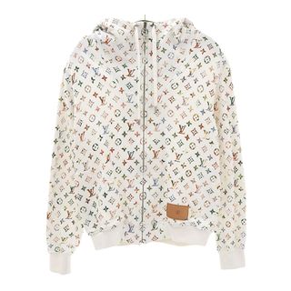 ルイヴィトン(LOUIS VUITTON)のルイヴィトン ヴィンテージ フラワー モノグラム フーディ  レディース ホワイト マルチカラー LOUIS VUITTON 【中古】 【アパレル・小物】(パーカー)