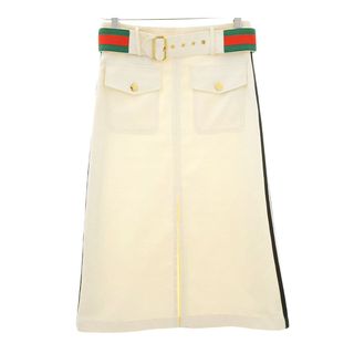 グッチ(Gucci)のグッチ adidas コラボ GG ジャカード スカート 702988 レディース アイボリー GUCCI 【中古】 【アパレル・小物】(その他)