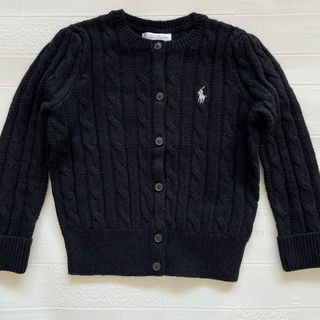 ラルフローレン(Ralph Lauren)の12m80cmラルフローレン  ccカーディガン　黒　ラメ　人気(カーディガン/ボレロ)