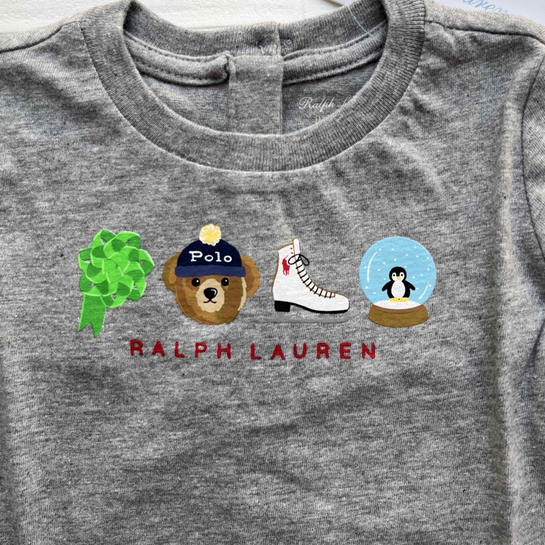Ralph Lauren(ラルフローレン)の24m90cm  ベア　ロンT 女の子　ラルフローレン キッズ/ベビー/マタニティのキッズ服女の子用(90cm~)(Tシャツ/カットソー)の商品写真