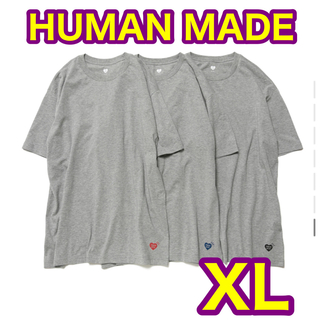 ヒューマンメイド(HUMAN MADE)のHUMAN MADE ヒューマンメイド　XL グレー　新品未開封(Tシャツ/カットソー(半袖/袖なし))