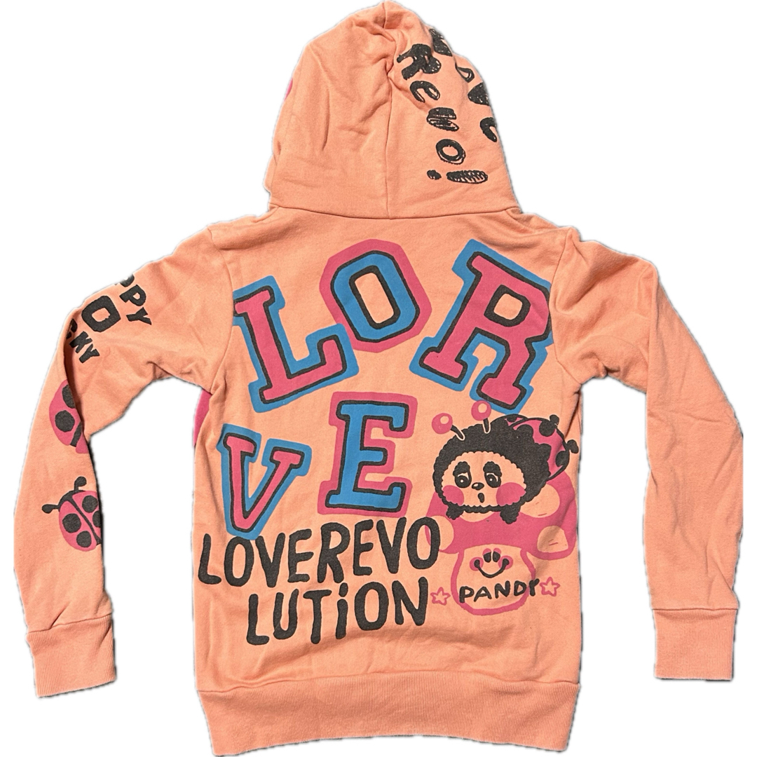 LOVE REVOLUTION(ラブレボリューション)のラブレボ　パーカー　150cm キッズ/ベビー/マタニティのキッズ服女の子用(90cm~)(Tシャツ/カットソー)の商品写真