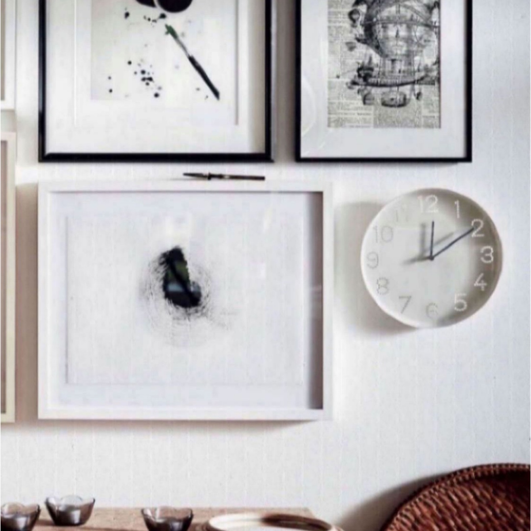 IKEA(イケア)の【新品】IKEA トロマ 壁掛け 無音 時計 ホワイト インテリア/住まい/日用品のインテリア小物(掛時計/柱時計)の商品写真